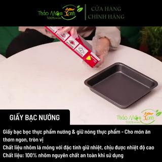 Giấy bạc nướng thức ăn, màng nhôm nướng thịt, bảo quản thực phẩm, cá BBQ