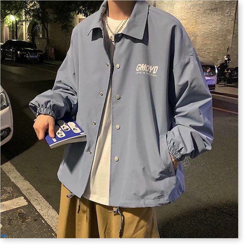 Áo khoác dù chống nắng kiểu dáng Sơ mi Unisex form rộng, cardigan nam nữ chuẩn form 75kg | BigBuy360 - bigbuy360.vn