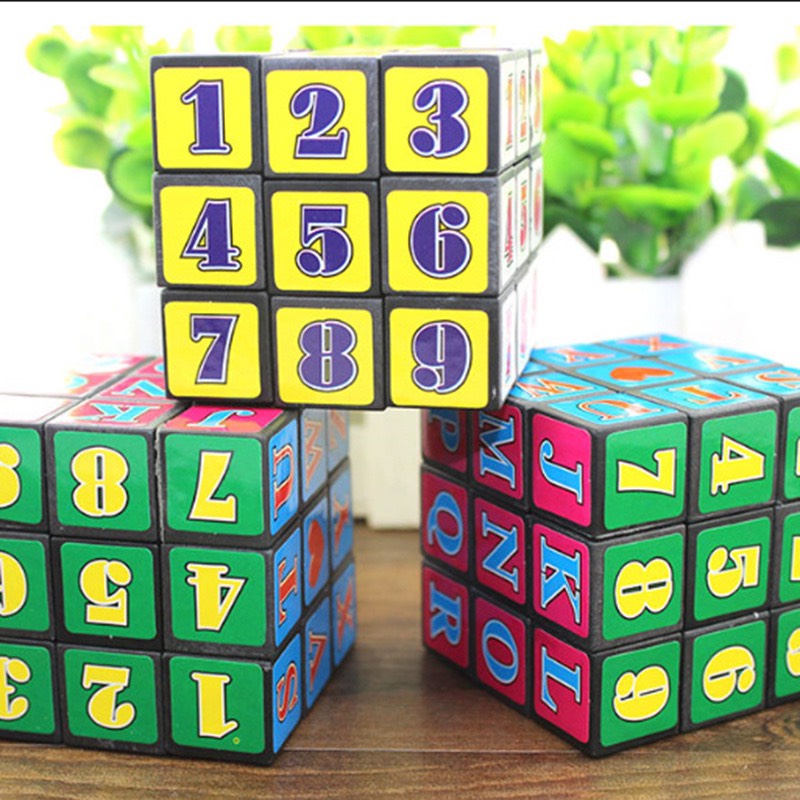 Đồ chơi RUBIK in hình chữ cái và số  giúp bé phát triển trí tuệ - DC29