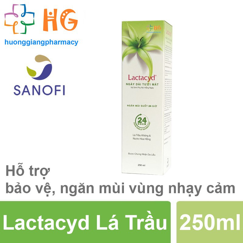 Dung dịch vệ sinh phụ nữ Lactacyd lá trầu không 150ml, 250ml