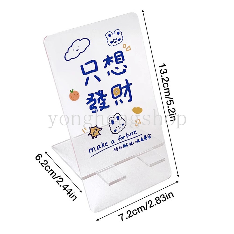 Giá Đỡ Điện Thoại/Máy Tính Bảng Bằng acrylic Hình Thỏ / Gấu Hoạt Hình Dễ Thương Sáng Tạo