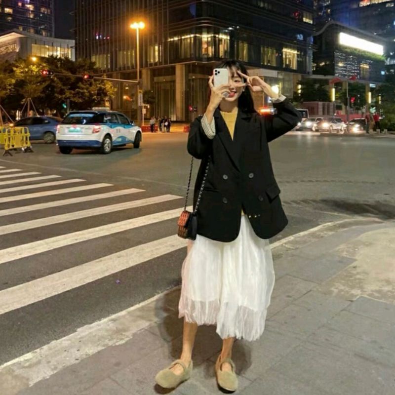 [RẺ VÔ ĐỊCH]Áo blazer nâu tây 2 lớp phong cách Hàn quốc . Áo vest nhà Cloud | BigBuy360 - bigbuy360.vn