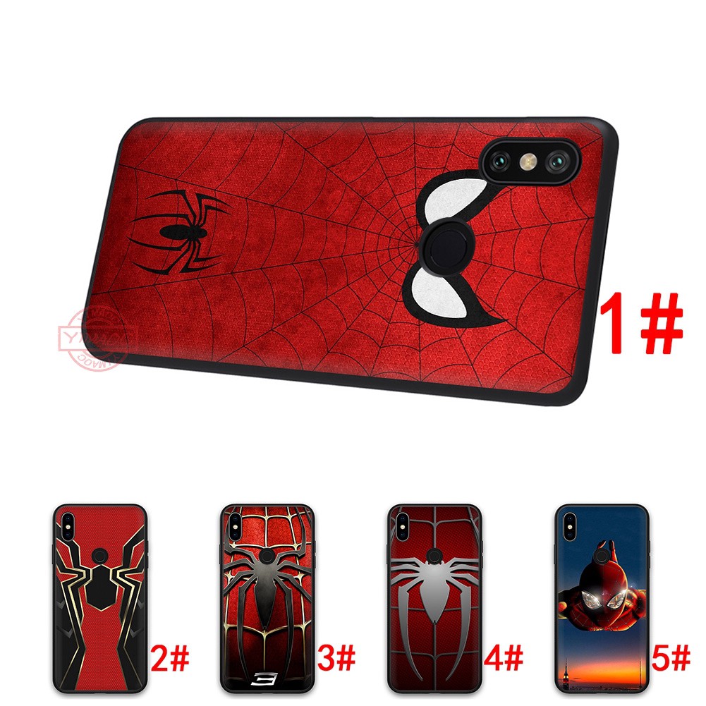  Ốp điện thoại in hình biểu tượng Spider Man dành cho Xiaomi Mi 8/8 SE/9/9 SE/A1/5X/A2/6X/8 Lite/A2Lite/F1/Max 3
