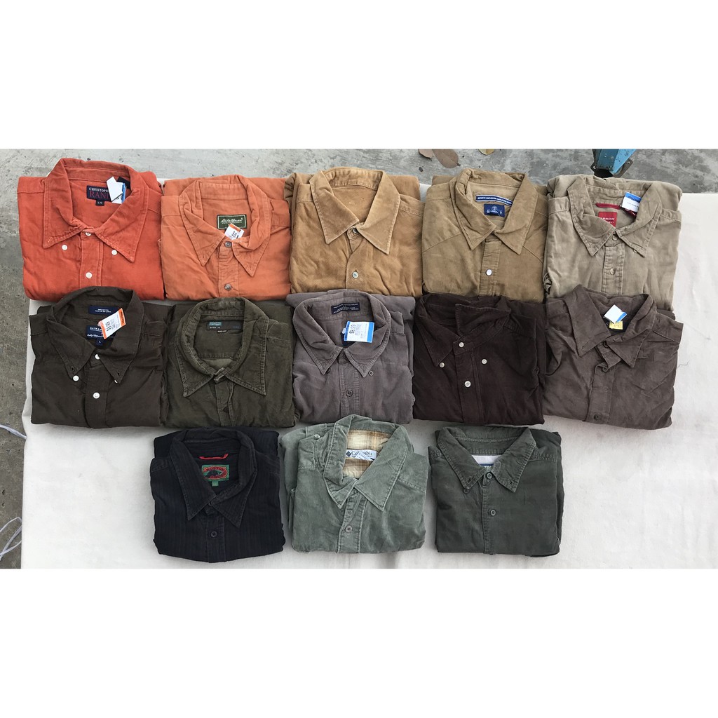 Áo sơ mi nhung tăm secondhand | BigBuy360 - bigbuy360.vn