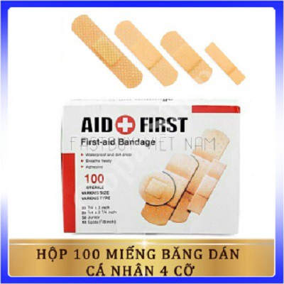 Hộp 100 miếng dán y tế urgo đủ kích cỡ cần thiết cho tủ y tế mọi gia đình