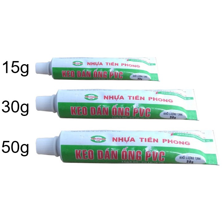 Keo dán ống nhựa Tìền Phong 15g, 30g, 50g