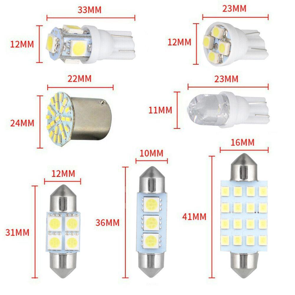 MYRONGVN Bộ 20 Đèn Led Cho Nội Thất Xe Hơi