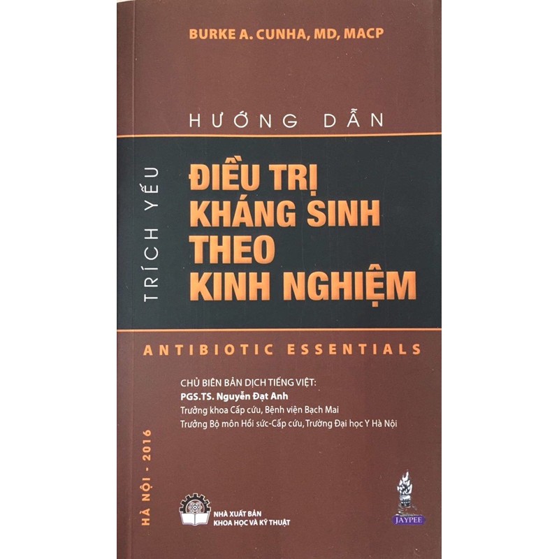 Sách - (Trích yếu) Hướng dẫn điều trị kháng sinh theo kinh nghiệm