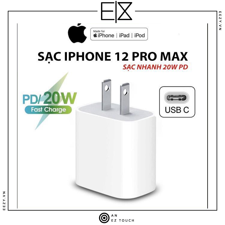 CỦ SẠC 20W APPLE CHÍNH HÃNG BẢO HÀNH 12 THÁNG 1 ĐỔI 1 - CỦ SẠC IPHONE 12 PRO MAX PD POWER DELIVERY