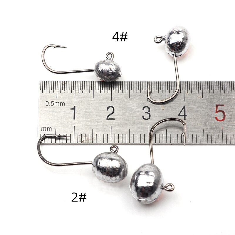 Set 10 Mồi Giả Nhử Cá 2g 3g 4g 5g Bằng Nhựa Cứng Gắn Kèm Móc Câu