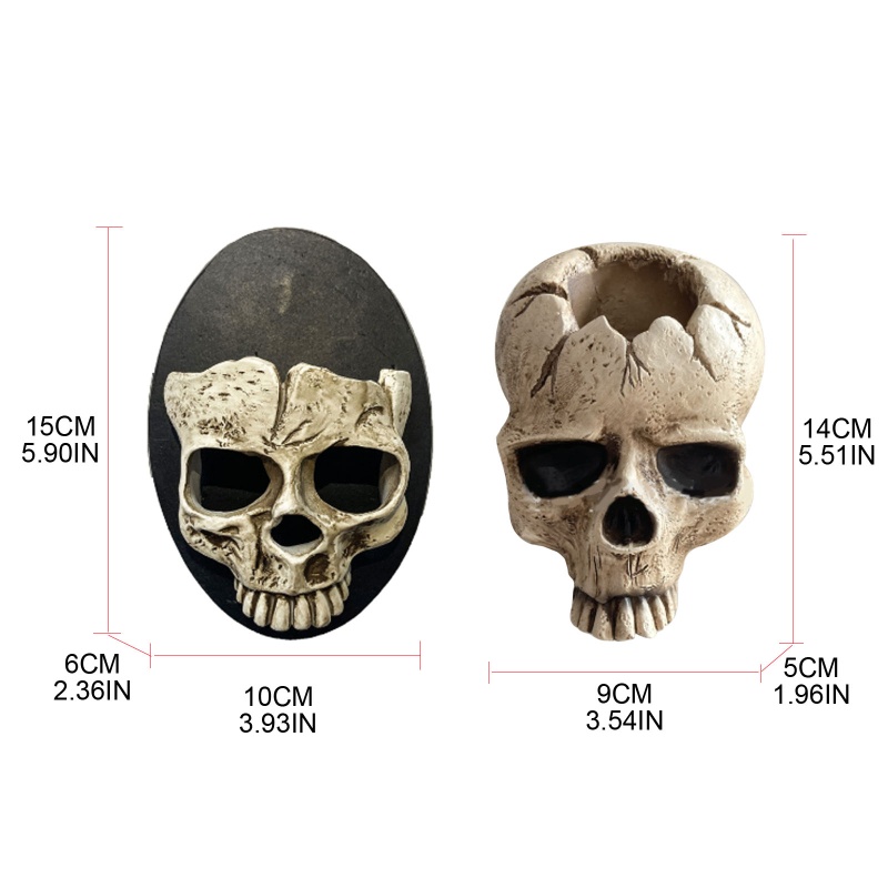 Đế Nến Hình Đầu Lâu Sáng Tạo Trang Trí Halloween