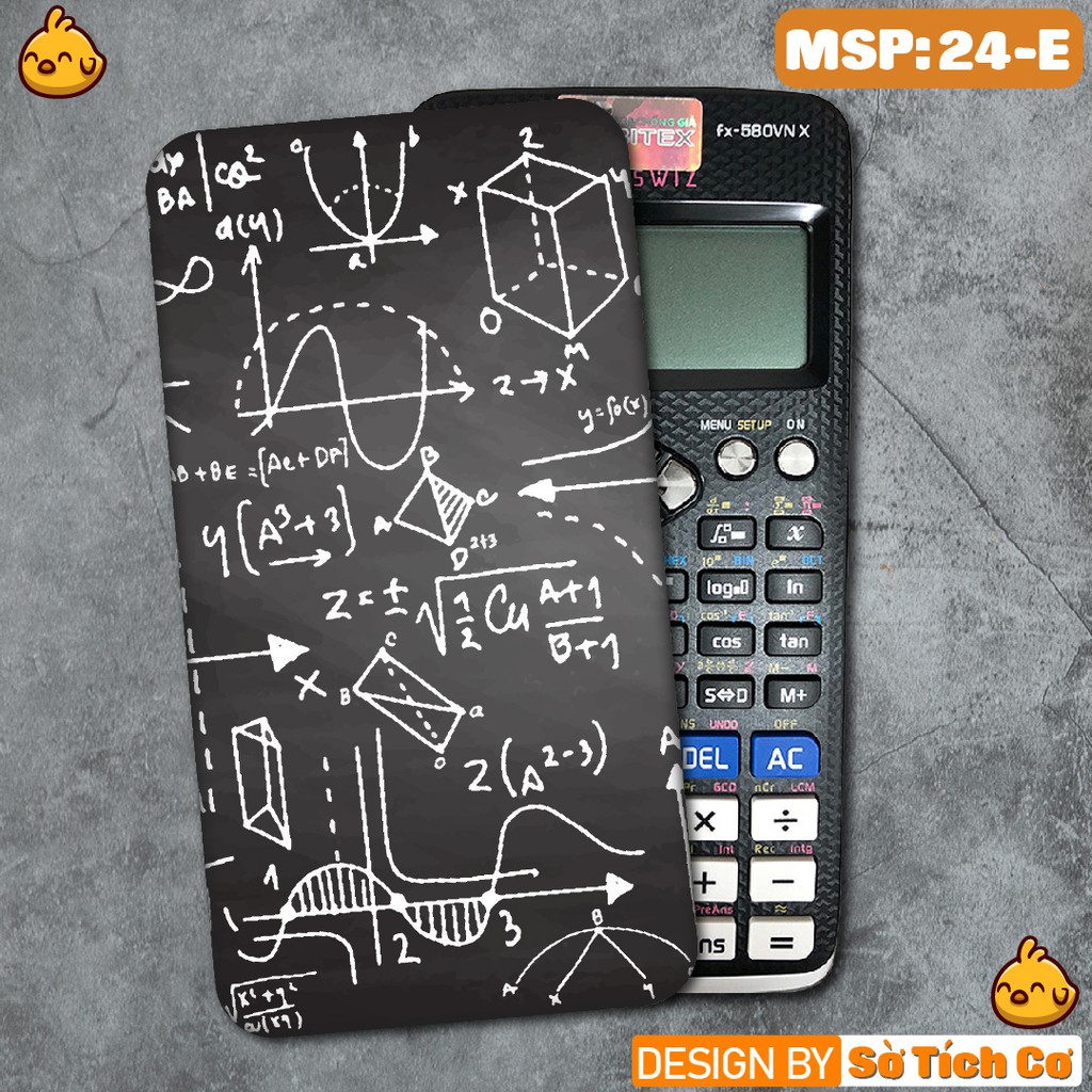 Miếng decal dán máy tính fx-570, fx-580, fx-880, Casio, Vinacal,... Math MSP: 24