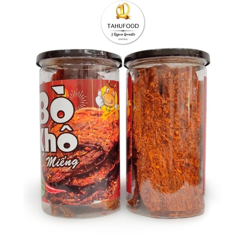 Bò Khô Miếng - Khô Bò Miếng 170g Hương Vị Tây Bắc , Chất Lượng Tuyệt Hảo - TAHUFOOD