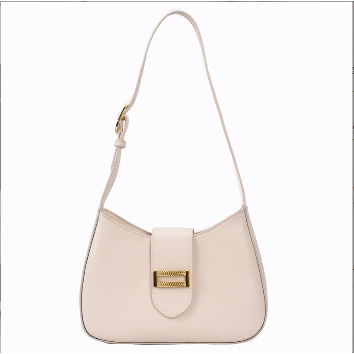 Túi đeo vai nữ da trơn khóa vuông thời trang BAG U DVX25