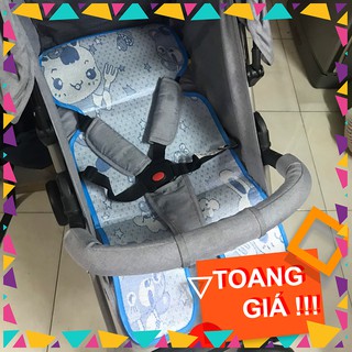 ️🎯 Chiếu cói lót điều hoà cho xe đẩy - họa tiết 2 mặt