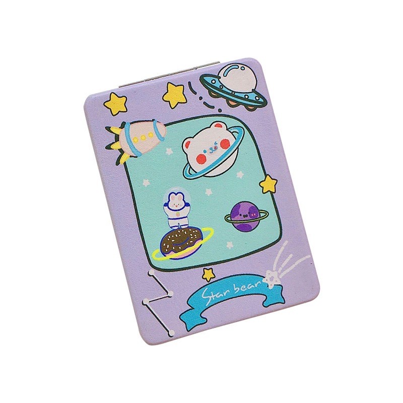 Gương Trang Điểm Gấp 2 Mặt Mini Bỏ Túi Hàn Quốc