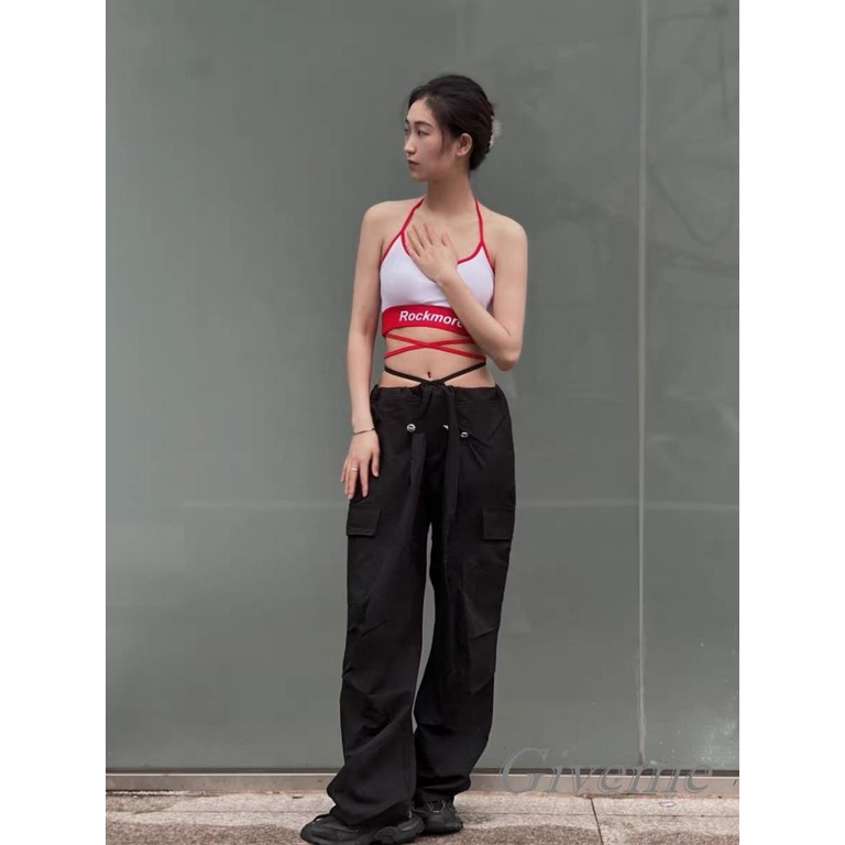 Quần Dài Dáng Rộng Nhiều Túi Màu Sắc Đơn Giản Thời Trang Mùa Xuân Cho Nữ