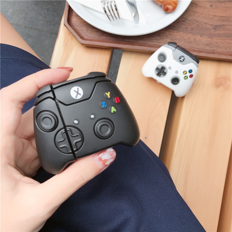 Case Vỏ Bọc Tai Nghe Airpods  1 2 3 Pro Tay Chơi Game Xbox Chất Liệu Silicon Dẻo