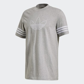 ADIDAS CHÍNH HÃNG - Áo thun nam Adidas outline xám - FM3895