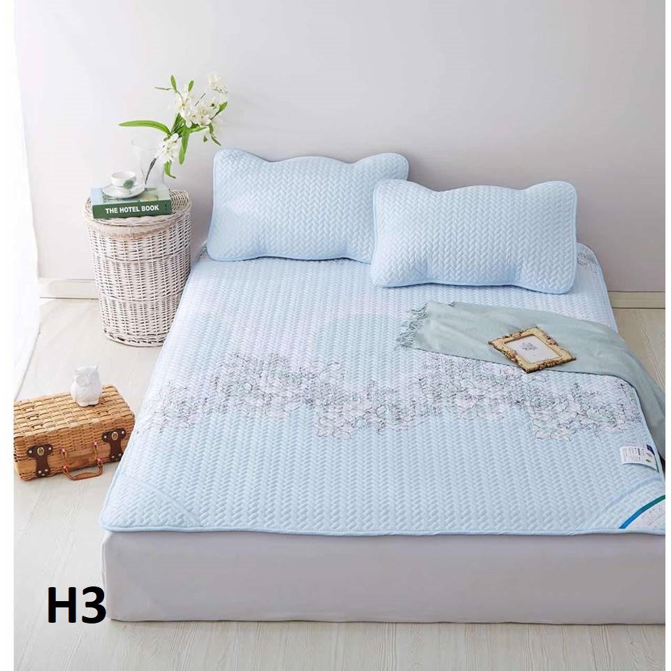 Chiếu điều hòa cao cấp Tencel 200cm tặng kèm 2 vỏ gối-BQ241