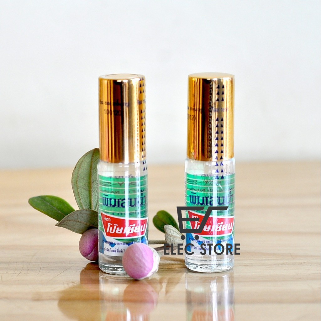 Bộ 12 chai dầu gió thảo dược truyền thống Poy Sian Thái Lan (Mỗi chai 5ml)