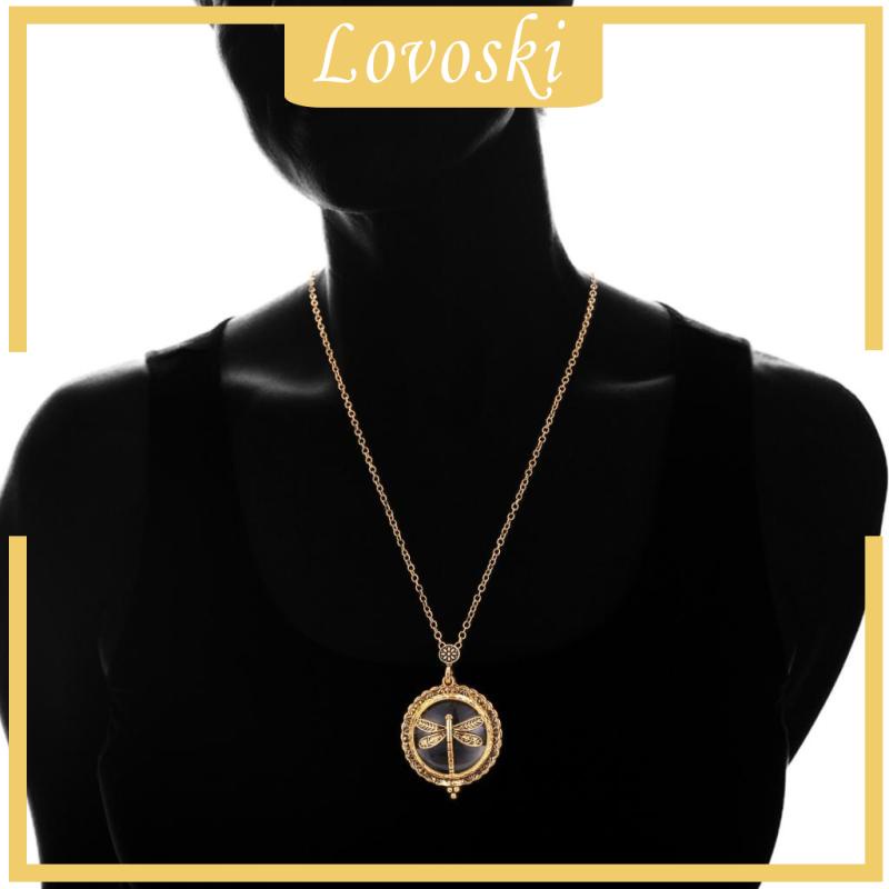 vòng cổ Mặt Kính Phóng Đại 5x Hình Chuồn Chuồn Phong Cách Retro