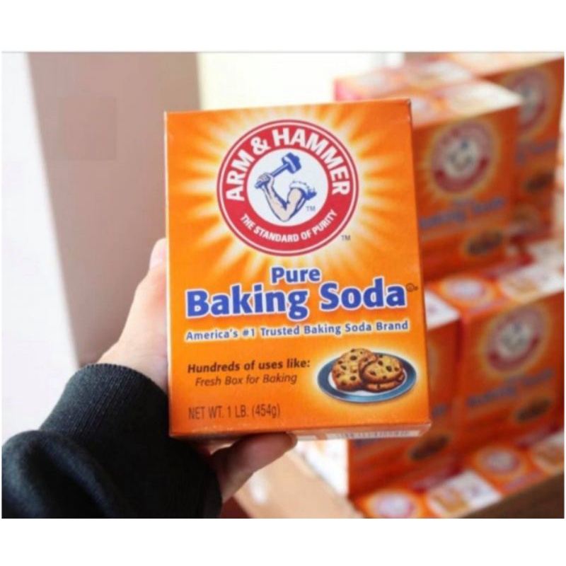 BỘT PURE BAKING SODA usa Mỹ bột làm bánh bột backing soda tẩy trắng răng đa công dụng 454G