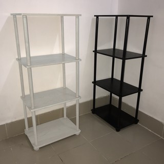 Kệ gỗ 4 tầng gỗ tự nhiên đa năng, dễ dàng tháo lắp, gọn nhẹ