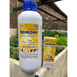 CHAI 1 LÍT Benkona  -Thuốc đặc trị vi khuẩn, vi rút, nấm mốc trên phong lan