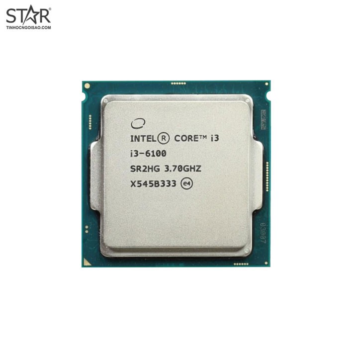 Giá Rẻ nhất-CPU Intel Core i3 6100 (3.70GHz, 3M, 2 Cores 4 Threads) TRAY chưa gồm Fan