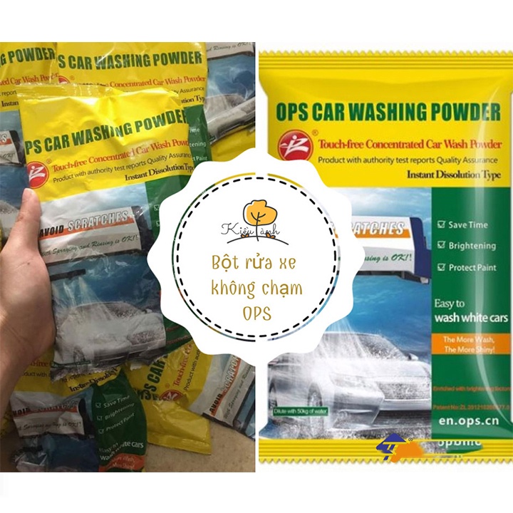 Bột rửa xe OPS chính hãng pha mầu hồng gói 500g pha tỷ lệ 1gói/50 lít nước