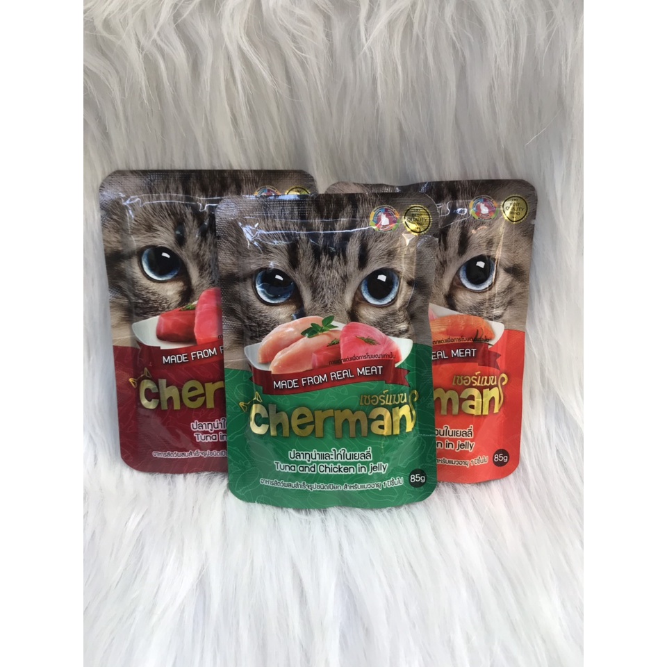 Pate cho mèo Cherman gói 85gr
