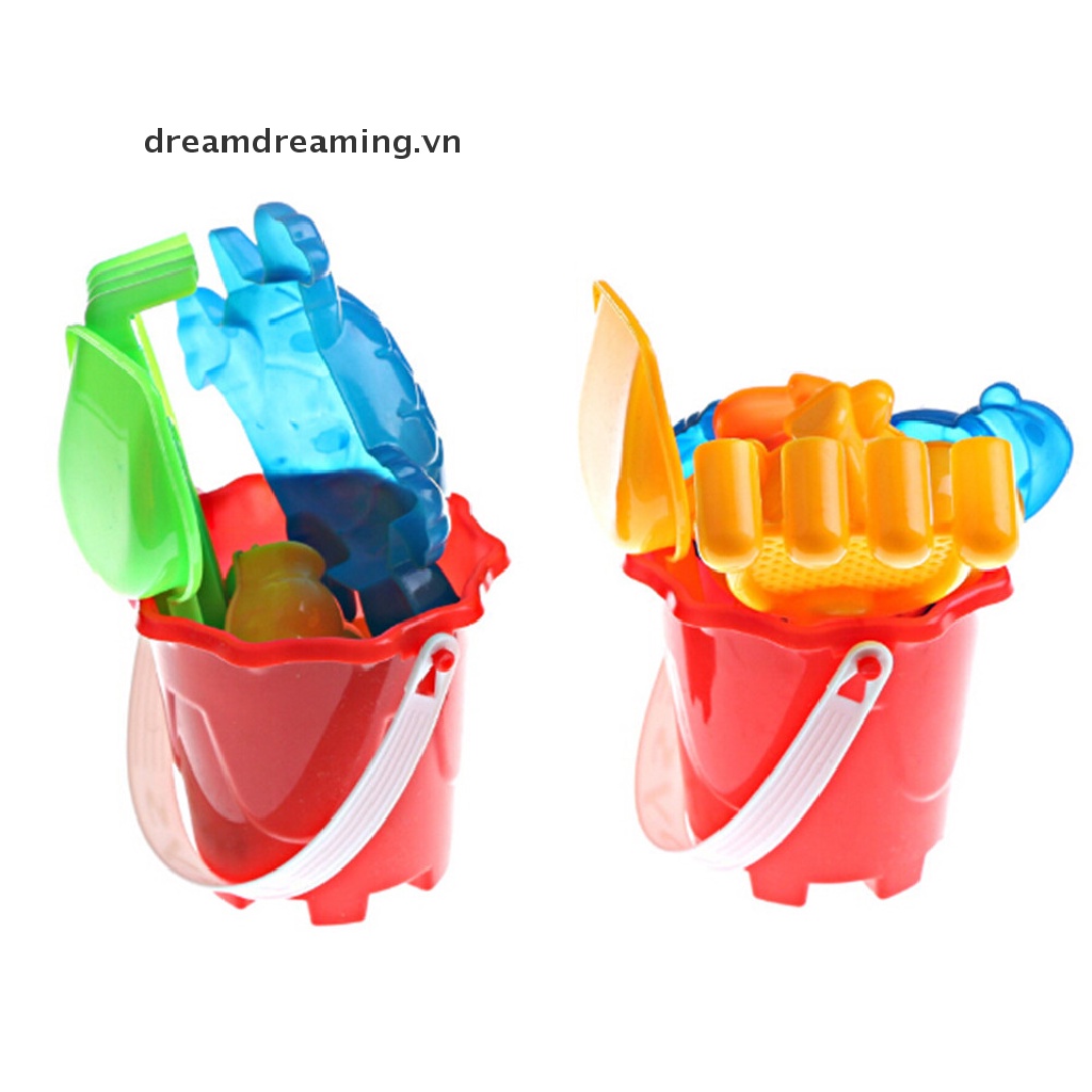 Set đồ chơi xô xẻng xúc cát bãi biển vui nhộn cho bé