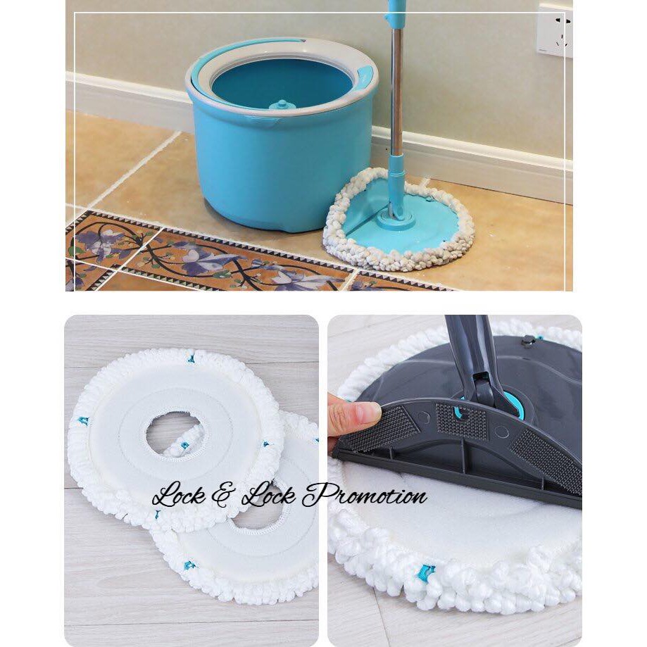 Bộ 2 Bông Lau Thay Thế Của Bộ Lau Nhà Corner Spin Mop ETM494