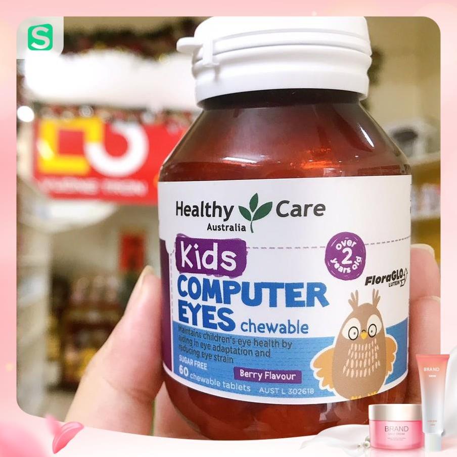 [Chính hãng]_Viên bổ mắt cho bé Healthy Care Kids Computer Eyes 60 viên vị Berry của Úc Mihaki Store