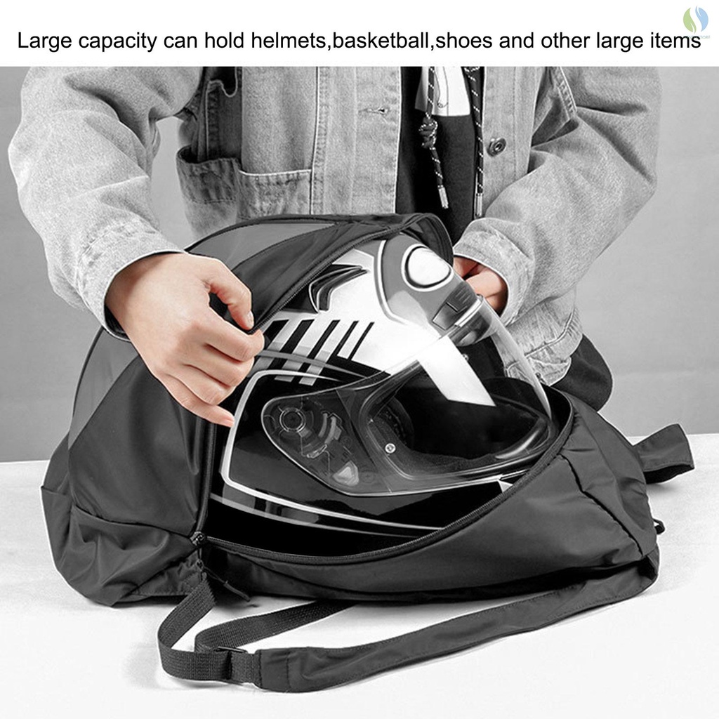 Gentl Motorcycle Helmet Backpack Lightweight Storage Carrying Bag for Riding Bicycle Motorcycle Sport Gym Training Also Fit Basketball Football Soccer shoes