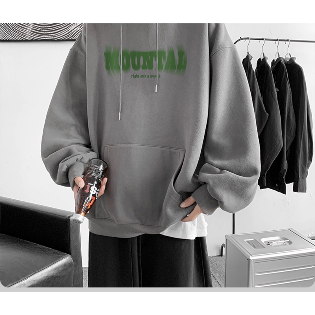 Áo Hoodie Mũ 2 Lớp Phối Chữ Sành Điệu Ulzzang Trẻ Trung Năng Động, Nỉ Mịn 2 Lớp Dày Dặn Ấm Áp Trend 2022