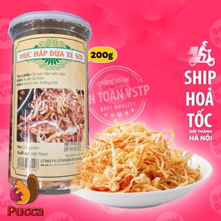 Mực khô, khô mực hấp dừa xé sợi 250g dai ngon - đồ ăn vặt pucca
