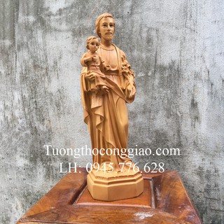 Tượng Thánh Giuse bế Chúa 40cm