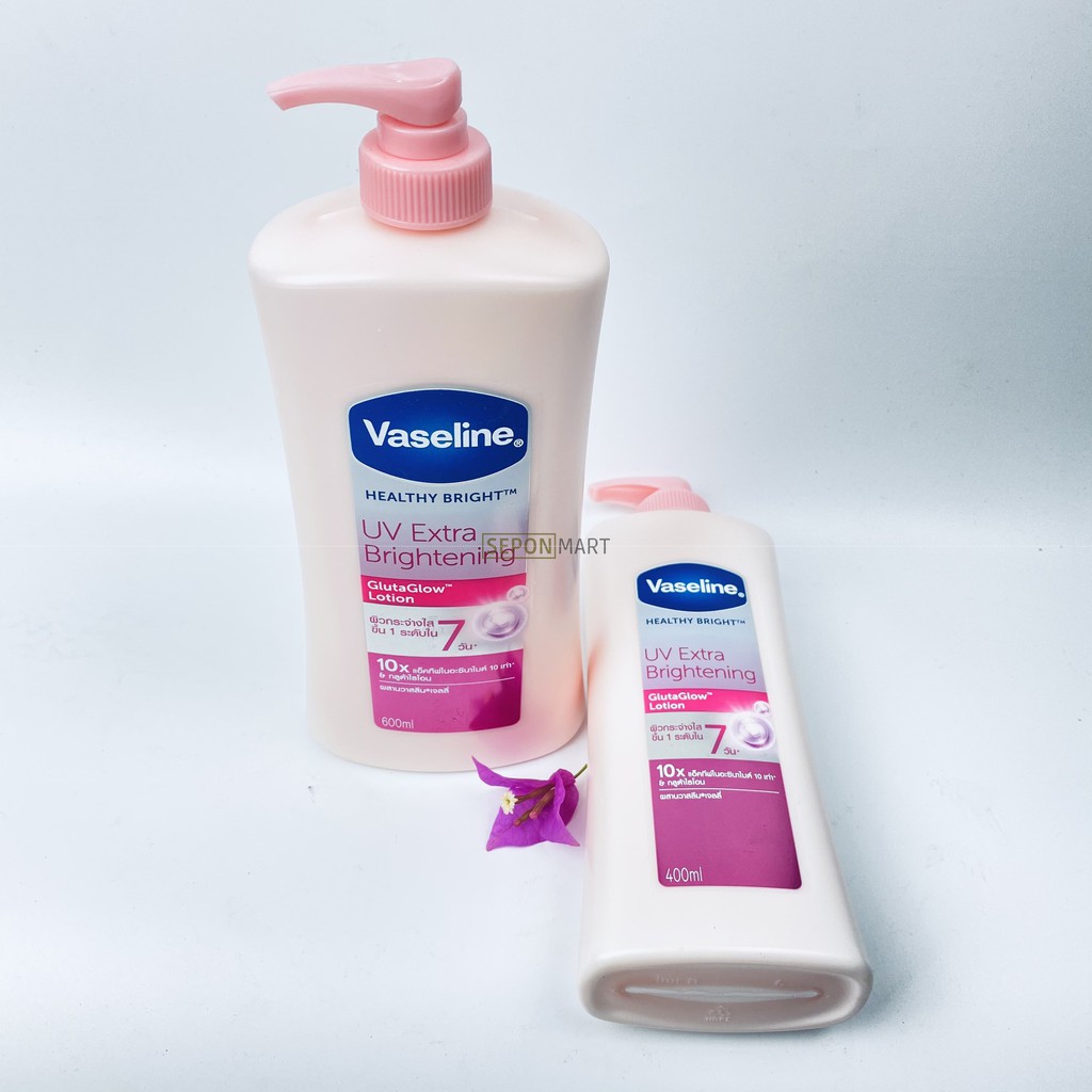 Sữa Dưỡng Thể Trắng Hồng Vaseline UV Lightening 10X Thái Lan 400ml - 600ml (Vasalin Vaselin)