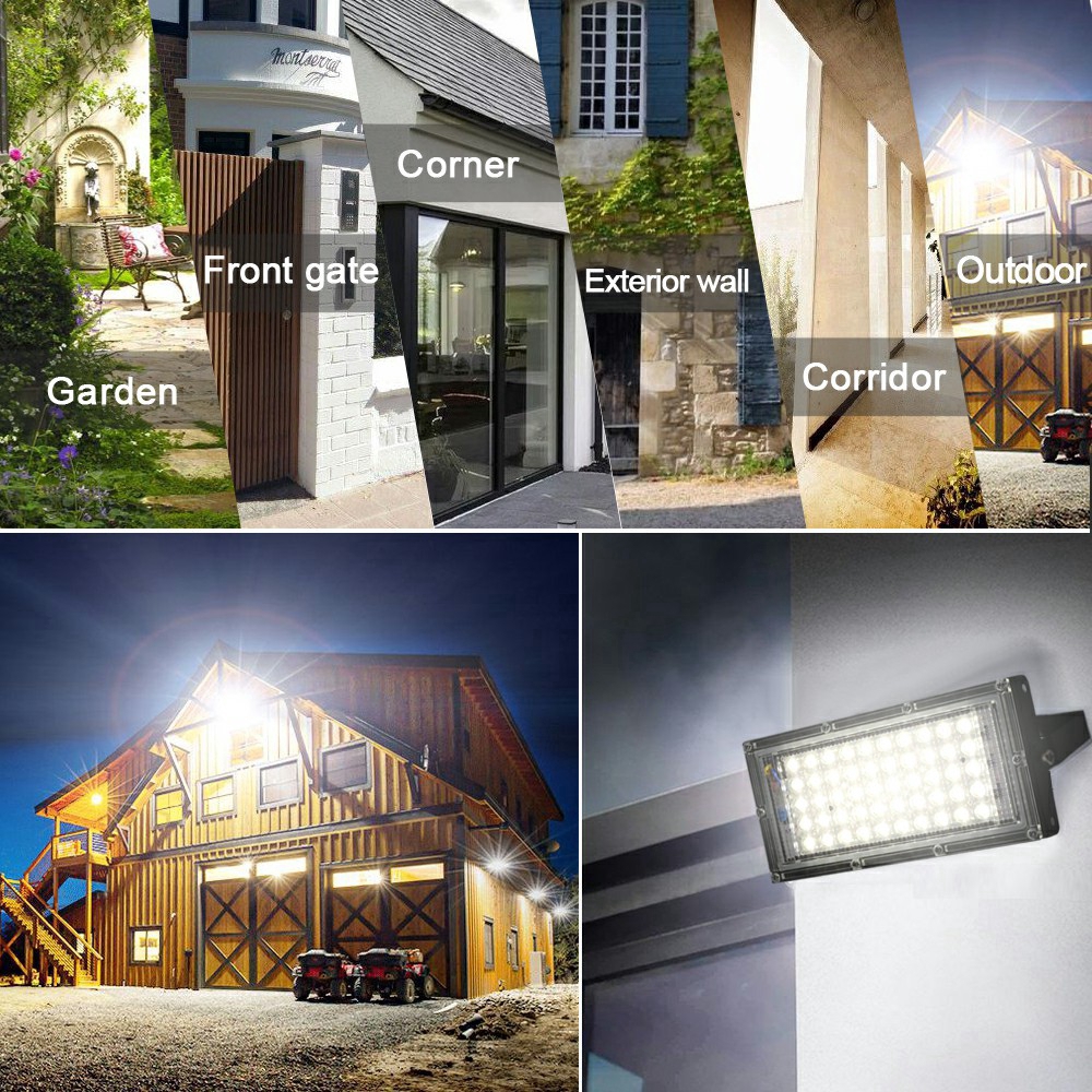 Bảng đèn LED 50W 220-240V màu sáng trắng / vàng thiết kế chống nước tốt