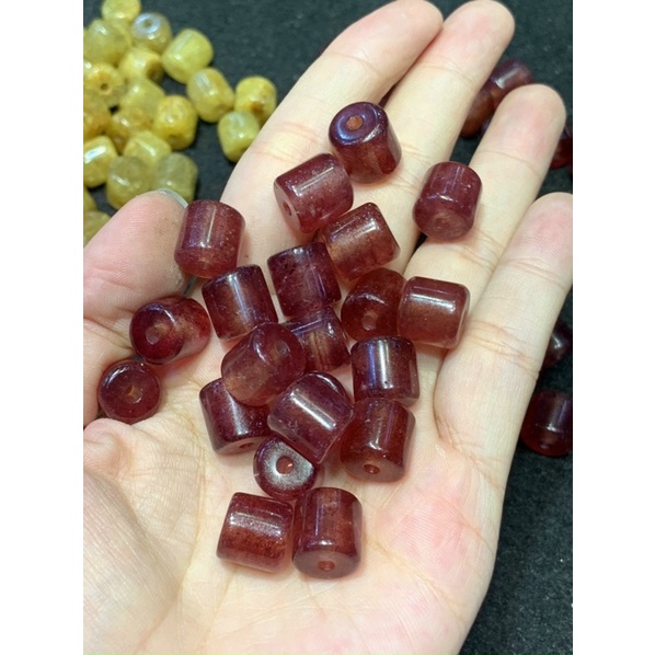 Lu thống mix vòng đeo tay TA tóc đỏ,tóc vàng,TA dâu Tây size 10,9mm