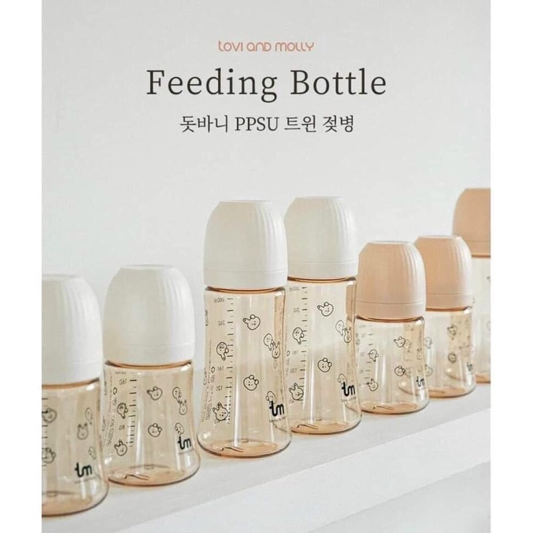 Bình Sữa Thỏ Tovi and Molly Hàn Quốc 180ml-280ml
