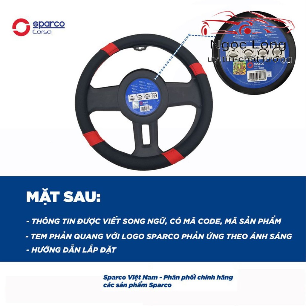 Bọc Vô Lăng Sparco Cao Cấp HÀNG CHÍNH HÃNG nhập khẩu Italia  đủ mẫu