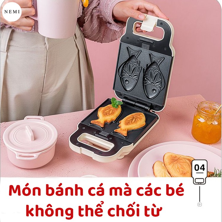 Máy Nướng Bánh Mì Mini Torsom 4 Khuôn Hình Thú Giúp Việc Làm Sandwich Trở Nên Thật Dễ Dàng