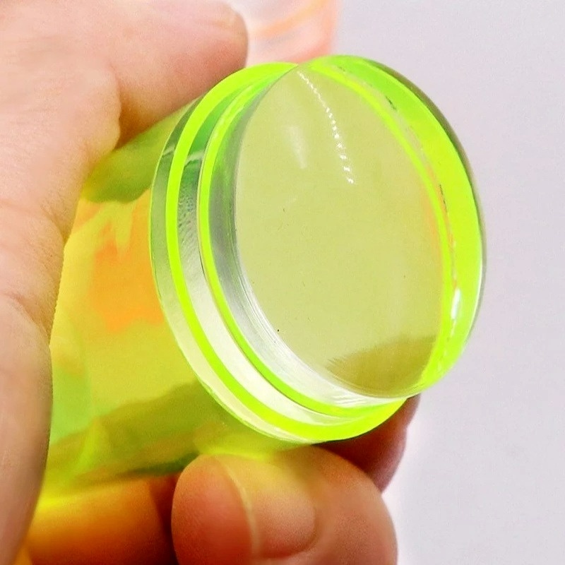 1 Bộ Dụng Cụ In Hình Lên Móng Tay Bằng Silicone Trong Suốt