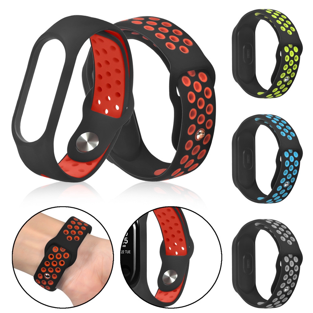 Dây đeo silicon thay thế vòng đeo tay thông minh cho Xiaomi Mi Band 2 3 4