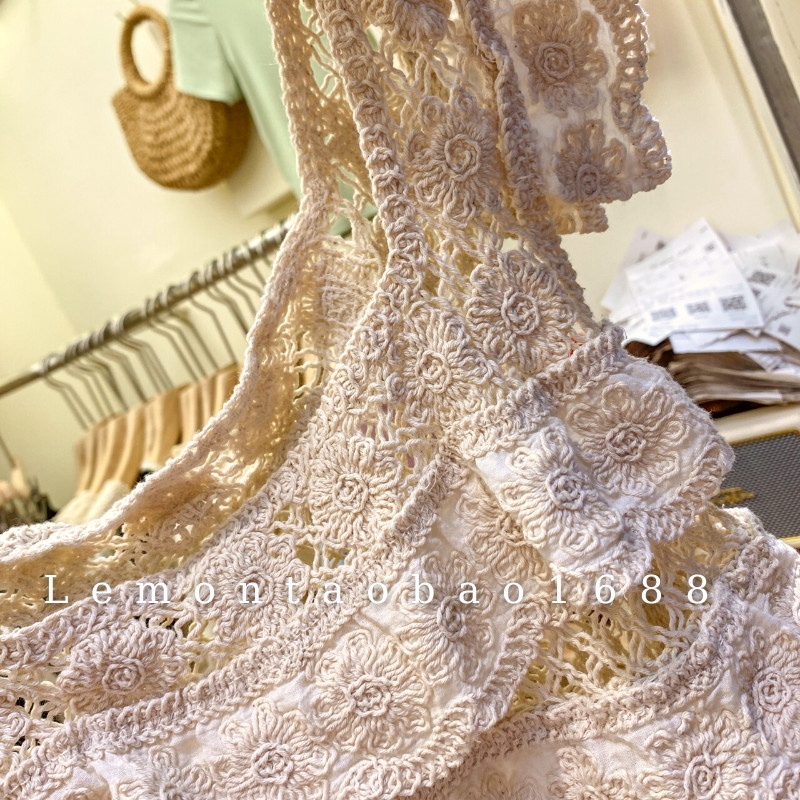 Áo ren tầng cánh tiên đi biển siêu xinh Lemon taobao