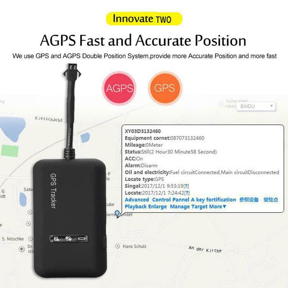 Gps Locator Gt02A Electric Car Tracker Thiết bị chống trộm xe máy Theo dõi định vị ô tô