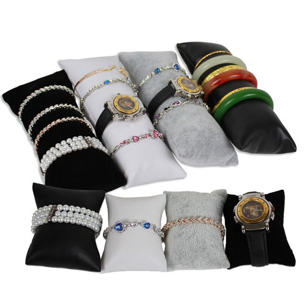 EUCA Set 5 Gối Trưng Bày Đồng Hồ / Vòng Tay Bằng Da PU